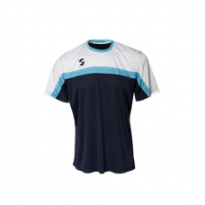 T-Shirt Padel Softee Club Bambino Blu Navy Bianco Azzurro